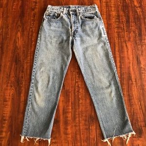 Vintage Levi’s 505 Cropped Jeans - PETITE